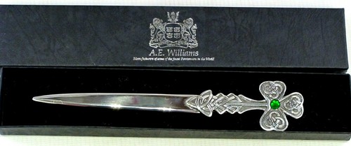 Shamrock letter opener fine - letter,