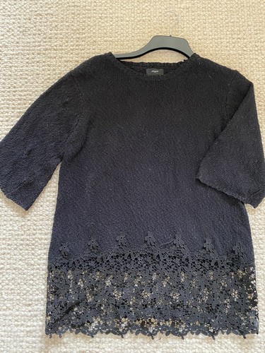 Lovely black junper with lace - lovely,