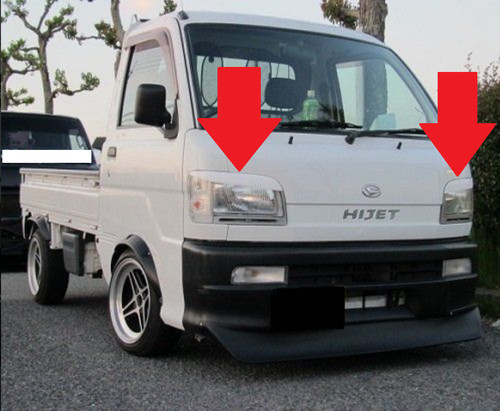 Headlight eye line - eye, eyebrows