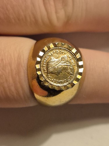 Men signet ring - men's, queen