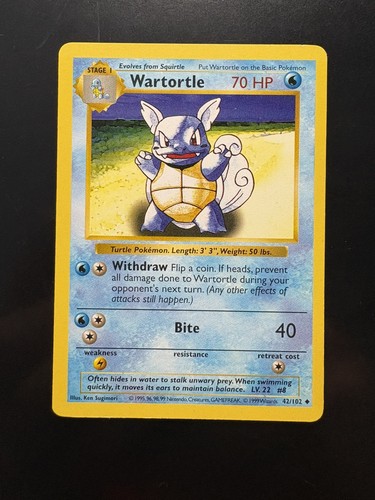 Wartortle base set shadowless - base,