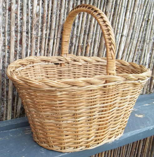Vintage wicker shopping - vintage,