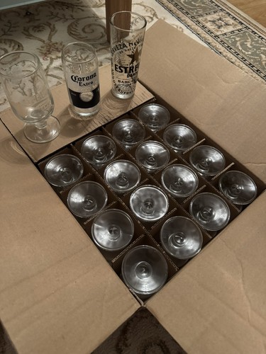 New pint beer glasses - new,