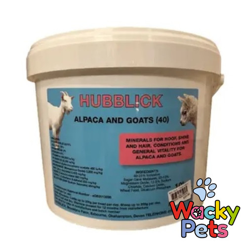 Alpaca and goat lick hubblick - and,