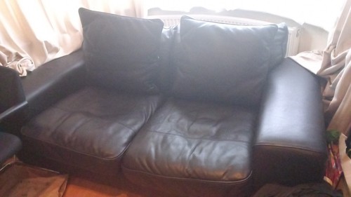 Black bonded leather 2 - bonded, 3+2