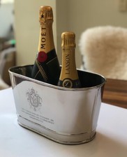 Silver Napoleon Bollinger Wine Champagne Bath Ice Bath Bucket Cooler 35x18x19