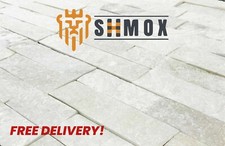 White & Cream Quartz 3D Split Face Wall Tiles Shmox - Sparkly  FREE SHIPPING!