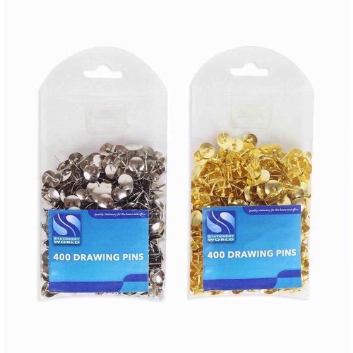 300 drawing pins - drawing, gold