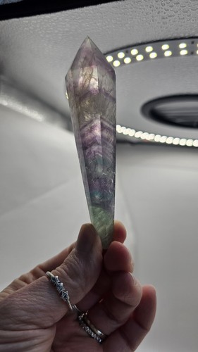 Rainbow fluorite sceptor - rainbow, wand