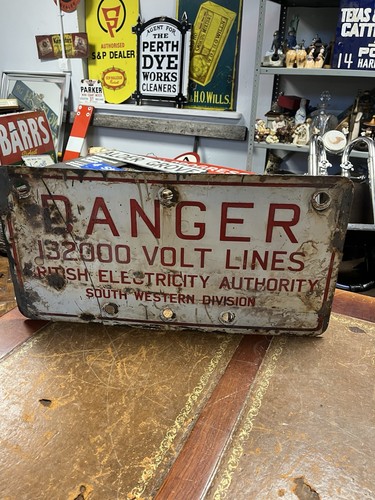 Original enamel sign - enamel,
