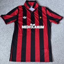 AC Milan 90-91 Home Football Shirt Adidas Retro Remake Vintage #3 XL Maldini