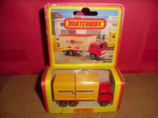 HTF German Issue Matchbox 75 #42-Container Truck,"Bundespost"With Rare Red Doors