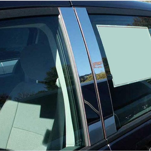 4pc luxury chrome pillar - 4pc.,