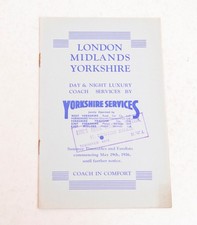 Bus Coach Timetable Leaflet