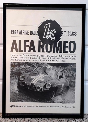 Framed original classic car - framed,