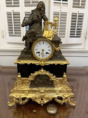 Antique french bronze - &, marble