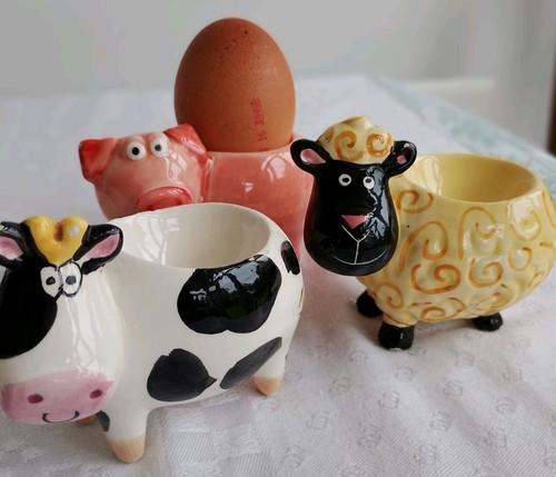 Novelty egg cups farm yard - novelty,