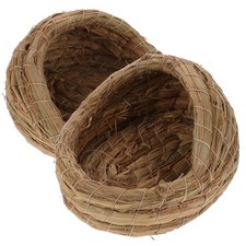 2 Pcs Chicken Nest Hut Straw