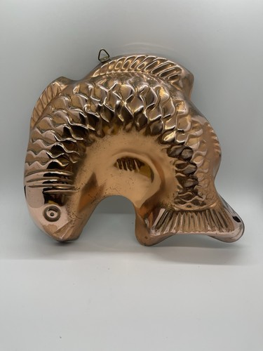 Vintage copper fish jelly - copper,