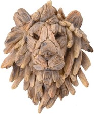Ceramic Lions Head Wall Art by