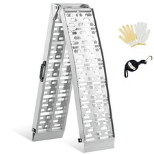 Gardhom 228cm Foldable Aluminium Loading Ramp 340kg for ATV UTV Motorcycle Truck