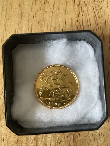 1982 gold half - sovereign, coin