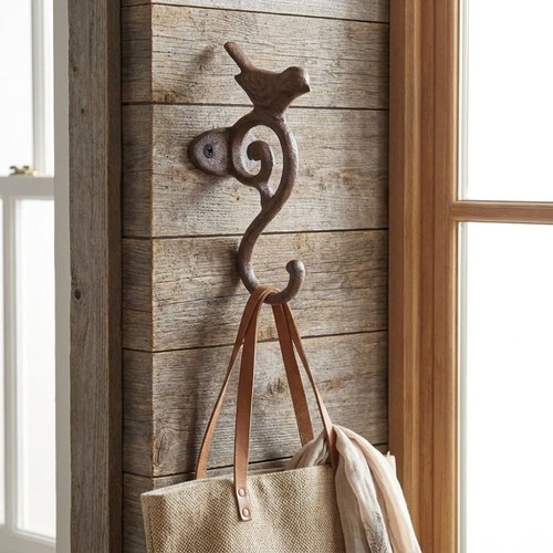 Cast iron wall hook - cast,