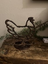 Vintage Cast Iron Chicken Egg