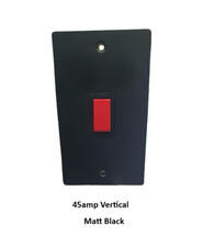 Volex Matt Black Cooker Switch Vertical 45AMP Switch Tall Switch 45a *NEW* x1