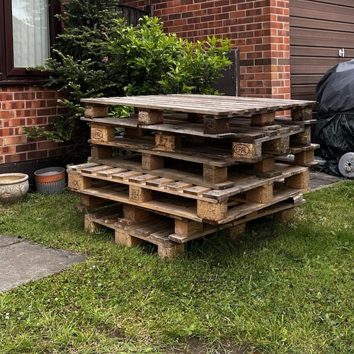 Reclaimed pine wooden railway - reclaimed,