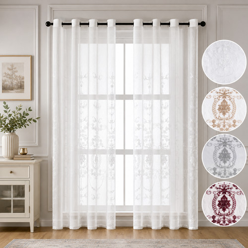 Moroccan sheer curtains - curtains, 2