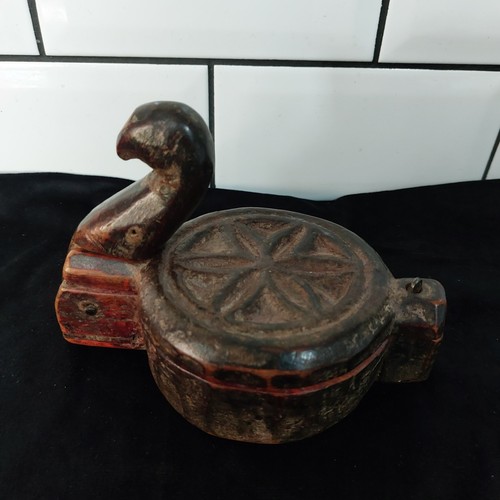 Antique indian wooden bird - antique,