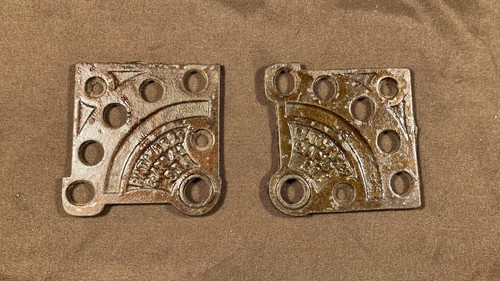 Pair antique cast - of, iron