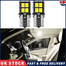 2x White T10 168 194 5050 LED