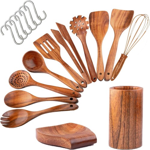 Piece wooden cooking - 12-piece,