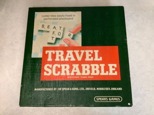 Vintage travel scrabble game - -,