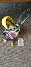 Barbie Baby Playset with Pushchair Baby and Accessories Excellent Condition