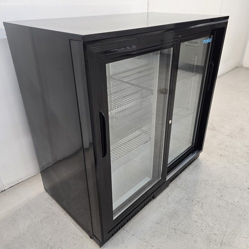 Back bar cooler double sliding - back,