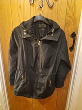 Michael Kors Black Coat With Detachable Hood...with Lots Of Details.  Size XL