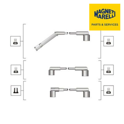 Ignition cable kit magneti - cable,