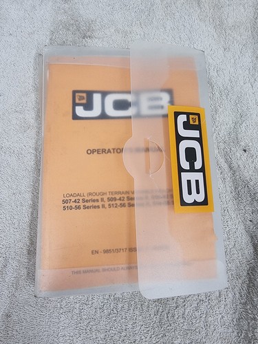 Jcb owners manual - jcb,