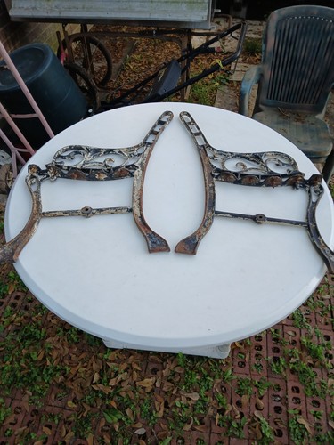 Vintage antique pair cast - , of