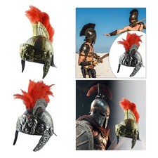 Medieval Ancient Costume Helmet Dress Hat Spartan Helmet for Movie Home Boys