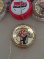 Coca Cola Russell ☆GOLD Spinner☆Yo-Yo Strings Vintage, Genuine/OPEN BT PRISTINE