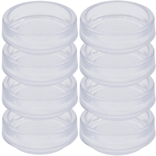 Small clear castor cups - clear,