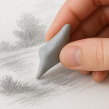 3x Kneadable Eraser Art Artist