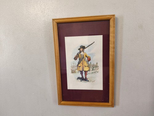 Vintage framed wall art - art, print