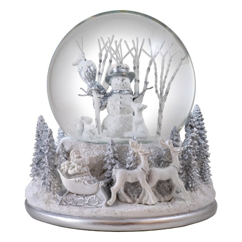 White christmas snowman - white,