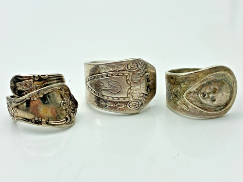 Vintage spoon rings lot 3 - lot, of