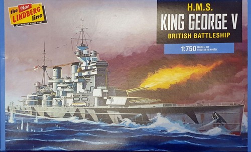 Lindberg 750 wwii hms king - lindberg,